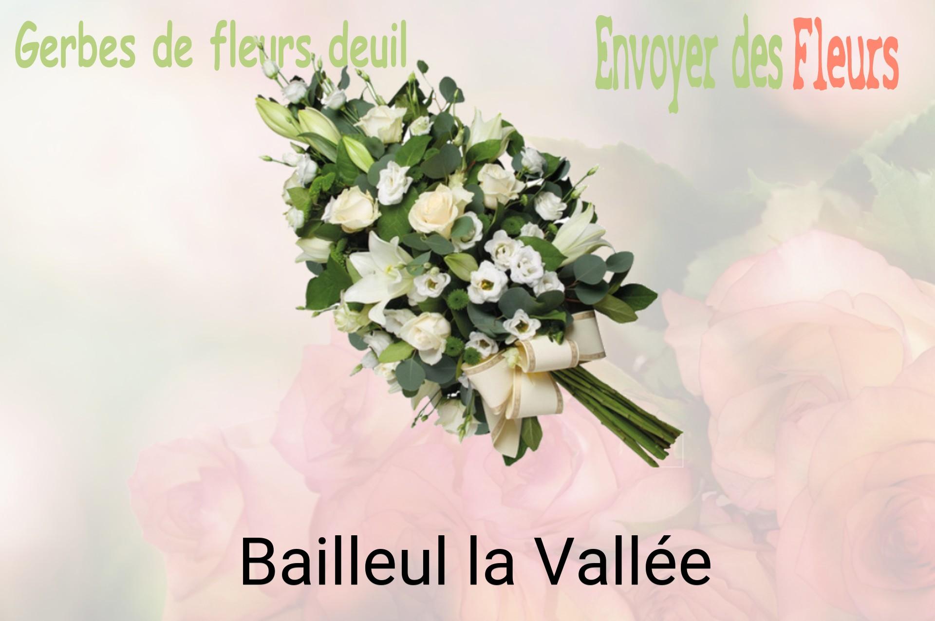 Gerbe de fleurs de deuil livrée à Bailleul-la-Vallée